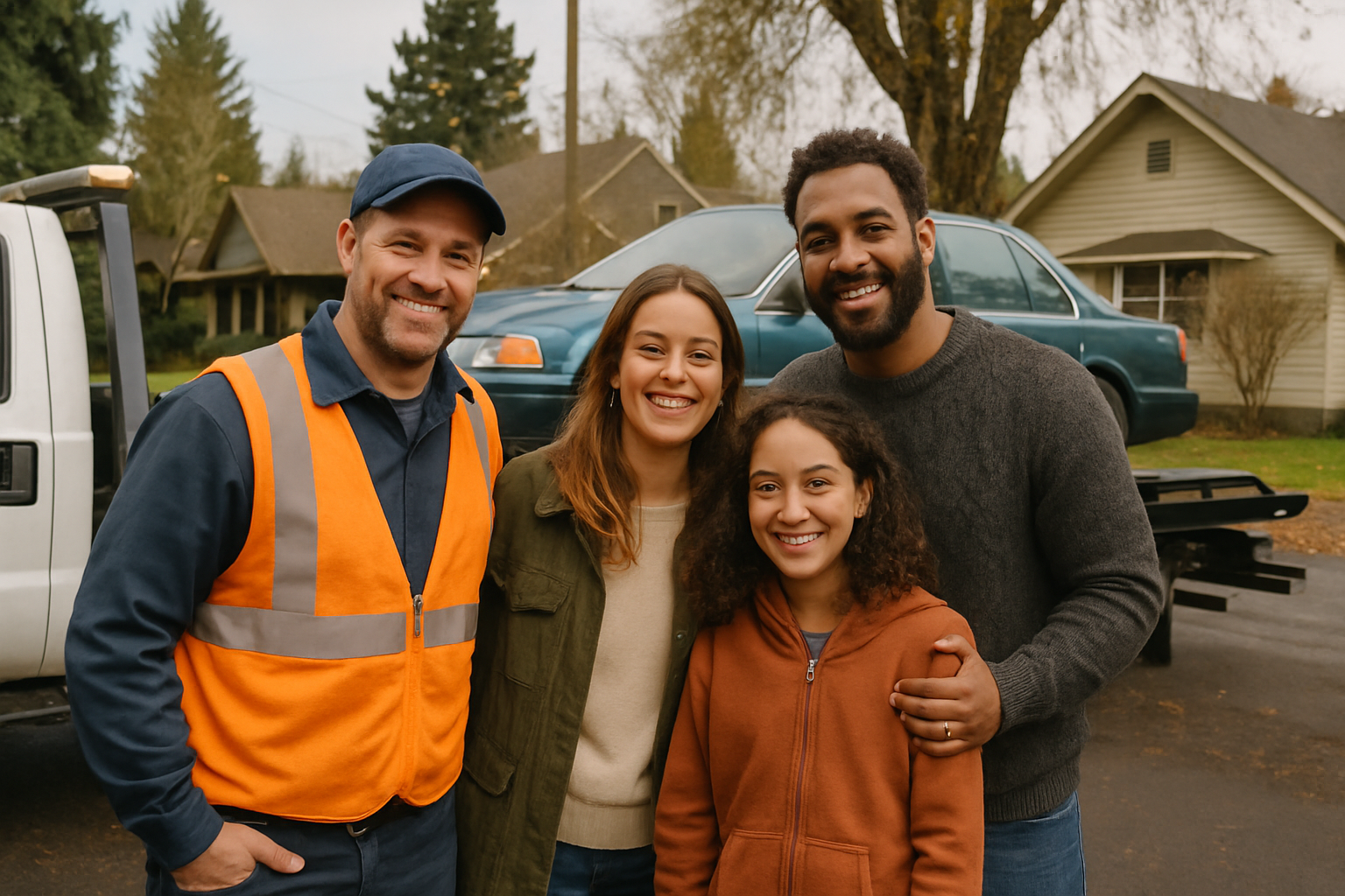 Vehicle donation moment in Oregon